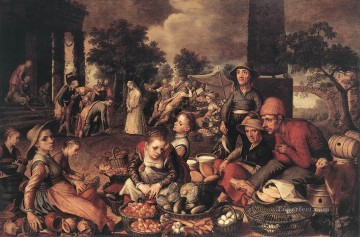 クリスチャン・イエス Painting - キリストと姦淫者 オランダの歴史画家ピーテル・アールセン